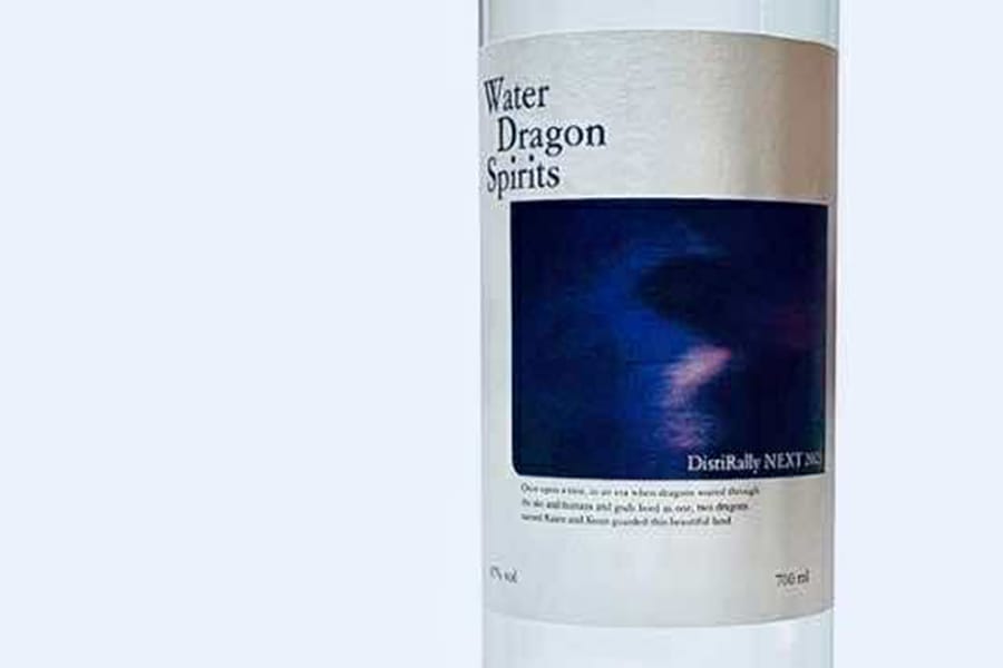 『Water Dragon Spirits DistiRally NEXT 2025』の「宇宙」をイメージしたラベル