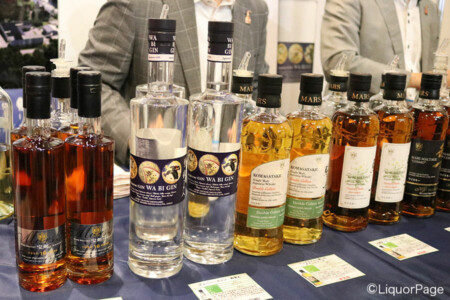 本坊酒造のブースにて ジャパニーズクラフトジン・和美人は今年も出展。