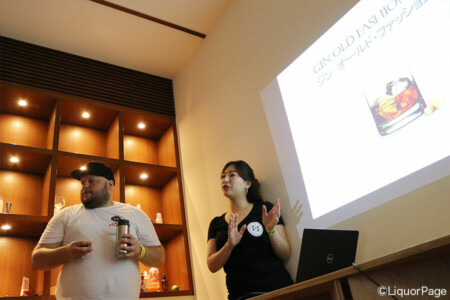 ハンセン ディスティラリーによるセミナー。カナダから生産者が来日。 セミナーフロアにて