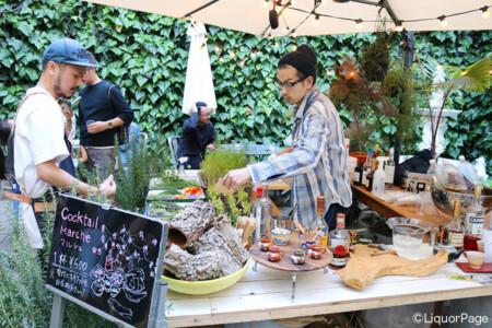 マルシェ・ブースにて