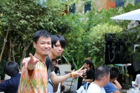 会場テラスの様子